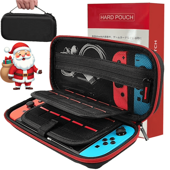 PHANCIR Estuche de Transporte Compatible con Nintendo Switch, el Mejor Regalo con 20 Cartuchos de Juegos, Estuche de Viaje Rígido Protector para Consola Nintendo Switch y Accesorios
