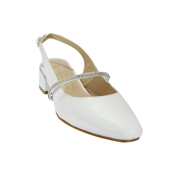 ZAPATILLA DE VESTIR DE MUJER SINTETICO BLANCO MARCA LEON 205