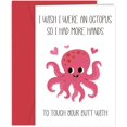 thumbnail image 1 of Tarjeta de felicitación Heollaok divertida con tema de pulpo para el día de San Valentín, 1 of 6