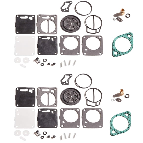 Dual Carb Rebuild Kit With Needle Seat & Base Gaskets Sea Doo GTX 1995 / XP 1994
