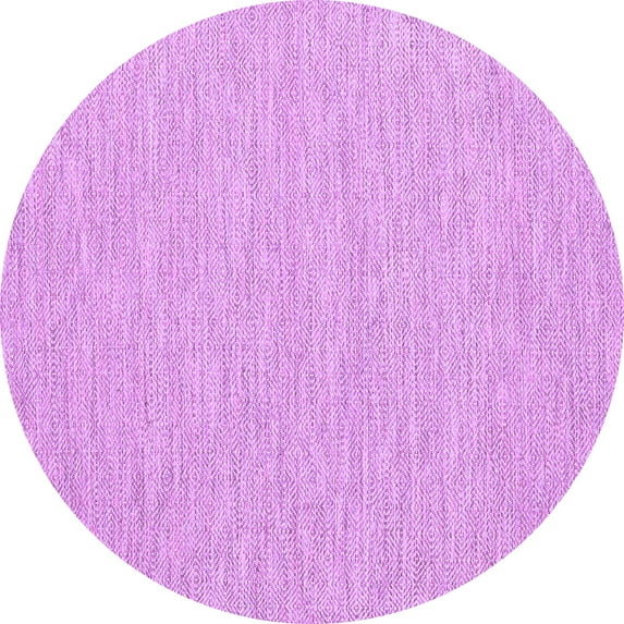 Ahgly Company Indoor Round Abstract Purple Contemporary Area Rugs, 5' Round
