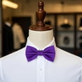 thumbnail image 3 of OCIA Mens Pre-tied Solid Bowtie Adjustable Formal Tuxedo Bow Tie for Wedding Party, 3 of 6
