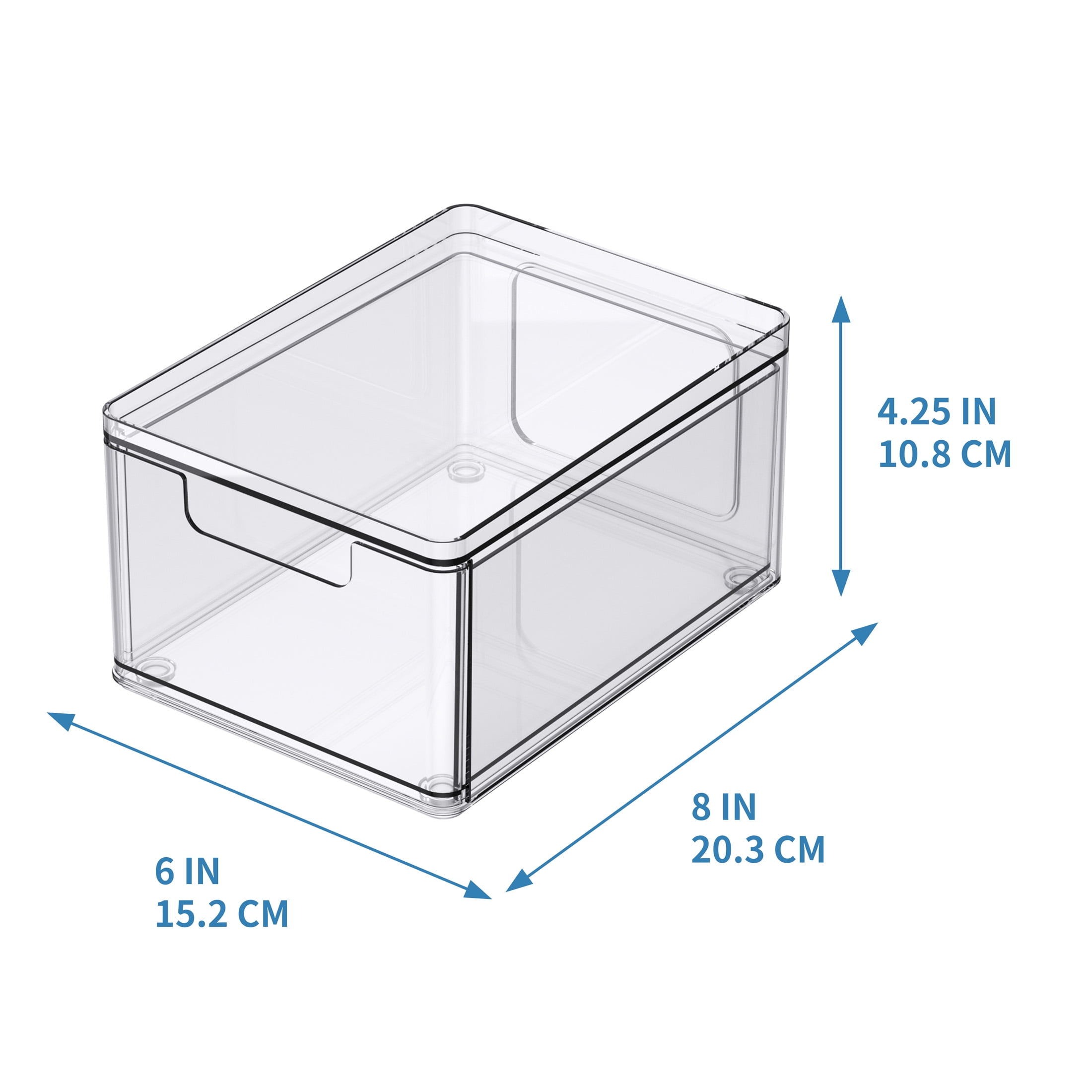 Clear Stackable Storage Drawer by Simply Tidy - Waterproof & Dustproof Organizer with Non-Slip Base for Craft - Office & Home Supplies - 1 Pack