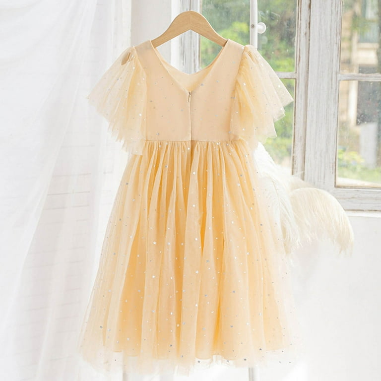 LUOGENLI Girls' Dresses Size 10-12 Kids Child Long Dresses for Girls Star  Printed Casual Dress Big Girl Clothes Summer Sleeveless Dress Girls Dresses  Size 14-16 Summer Yellow 3-4 Years - Walmart.com