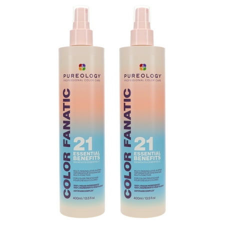 Pureology Color Fanatic 21 Essential Benefits Multi-Tasking Leave-In Spray 13.5 oz 2 Pack