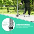 thumbnail image 6 of Gymax Heavy-Duty Folding 3 in 1 Stand-Assist Walker Aluminum Alloy W/ Wheel Gray, 6 of 9