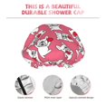 thumbnail image 5 of Kdxio French Bulldog Print Shower Cap for Women,Elastic and Reusable,Double Waterproof Layers Bathing Hat, 5 of 9