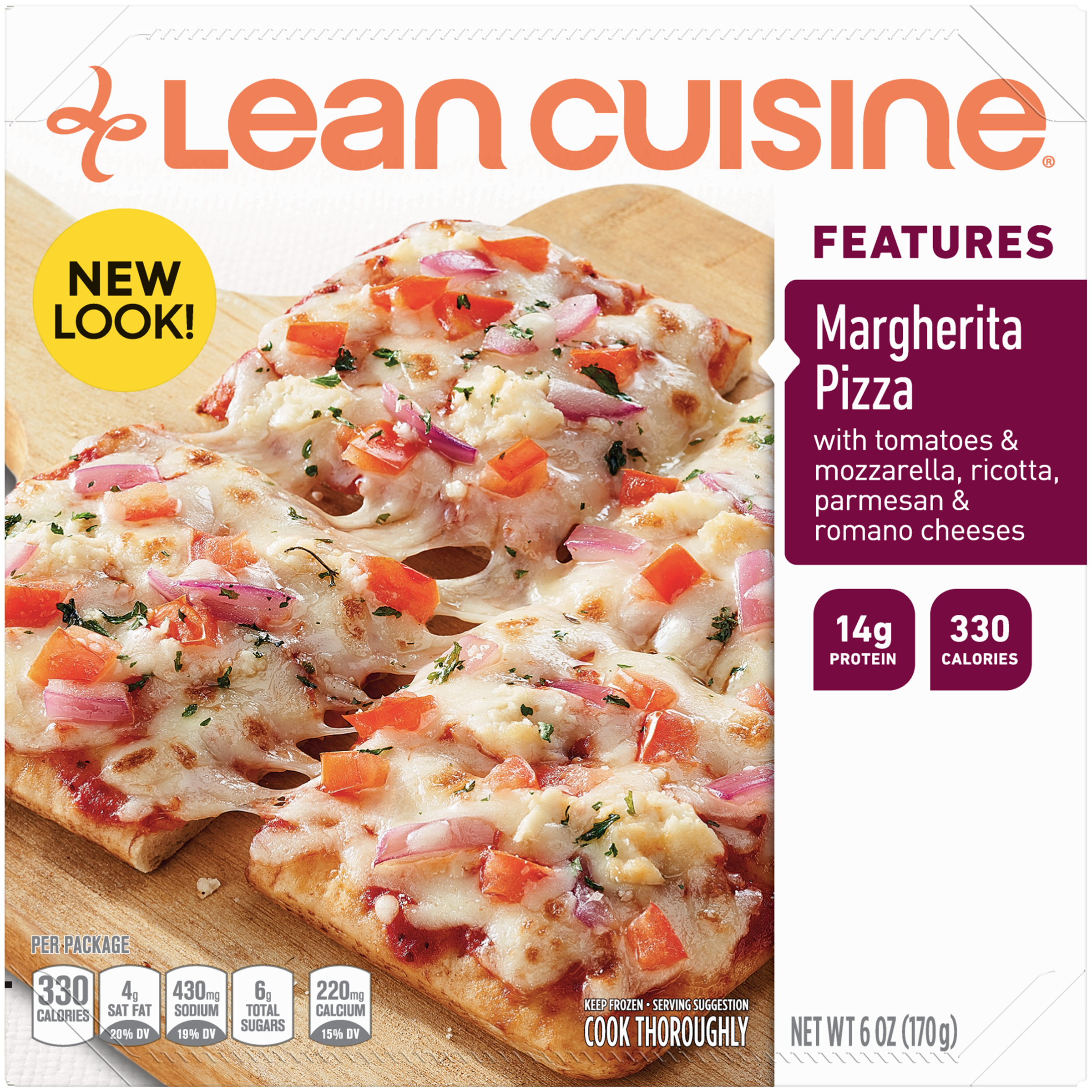 Lean Cuisine Features Margherita Frozen Pizza 6 oz.