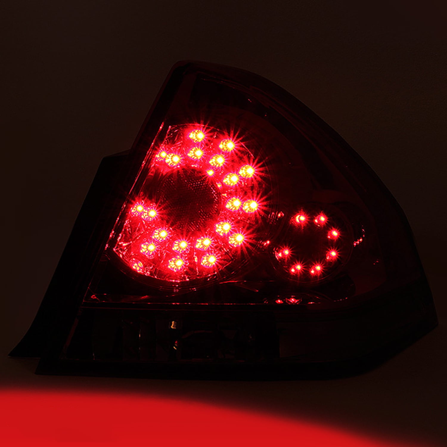 AKKON - For 2006-2013 Chevy Impala Sedan Smoke Smoked LED Rear Tail Lights Brake Lamps Replacement Left + Right Pair Set