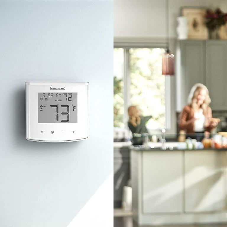 BLACK+DECKER BDXTTSM1 Smart Home Wi-Fi Touch-Key Thermostat with