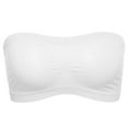 thumbnail image 2 of Flmtop Solid Color Women Breathable Strapless Hollow Back Bra Sport Tube Top Underwear, 2 of 10
