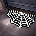 thumbnail image 2 of Kmbangi Halloween Gothic Rug Spider Web Indoor Mat Home Decor Pumpkin Door Mat Bat Rug Ghost Floor Mat Doormat for Bathroom Bedroom, 2 of 9