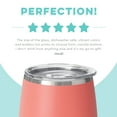 thumbnail image 3 of Swig Life 14oz Stemless Wine Cup | Insulated Stainless Steel Wine Tumbler | Coral, 3 of 5
