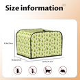 thumbnail image 4 of KLL Green Pears1 Print 4 Slice Toaster Dust Covers Kitchen Small Appliance Cover with 2 Pockets,Can hold Jam Spreader Knife & Toaster Tongs (12.4 x 10.6 x 8.2), 4 of 6
