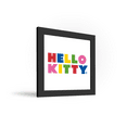 thumbnail image 2 of Gallery Pops Hello Kitty - Minimal Logo Wall Art, Black Framed Version, 12" x 12", 2 of 5