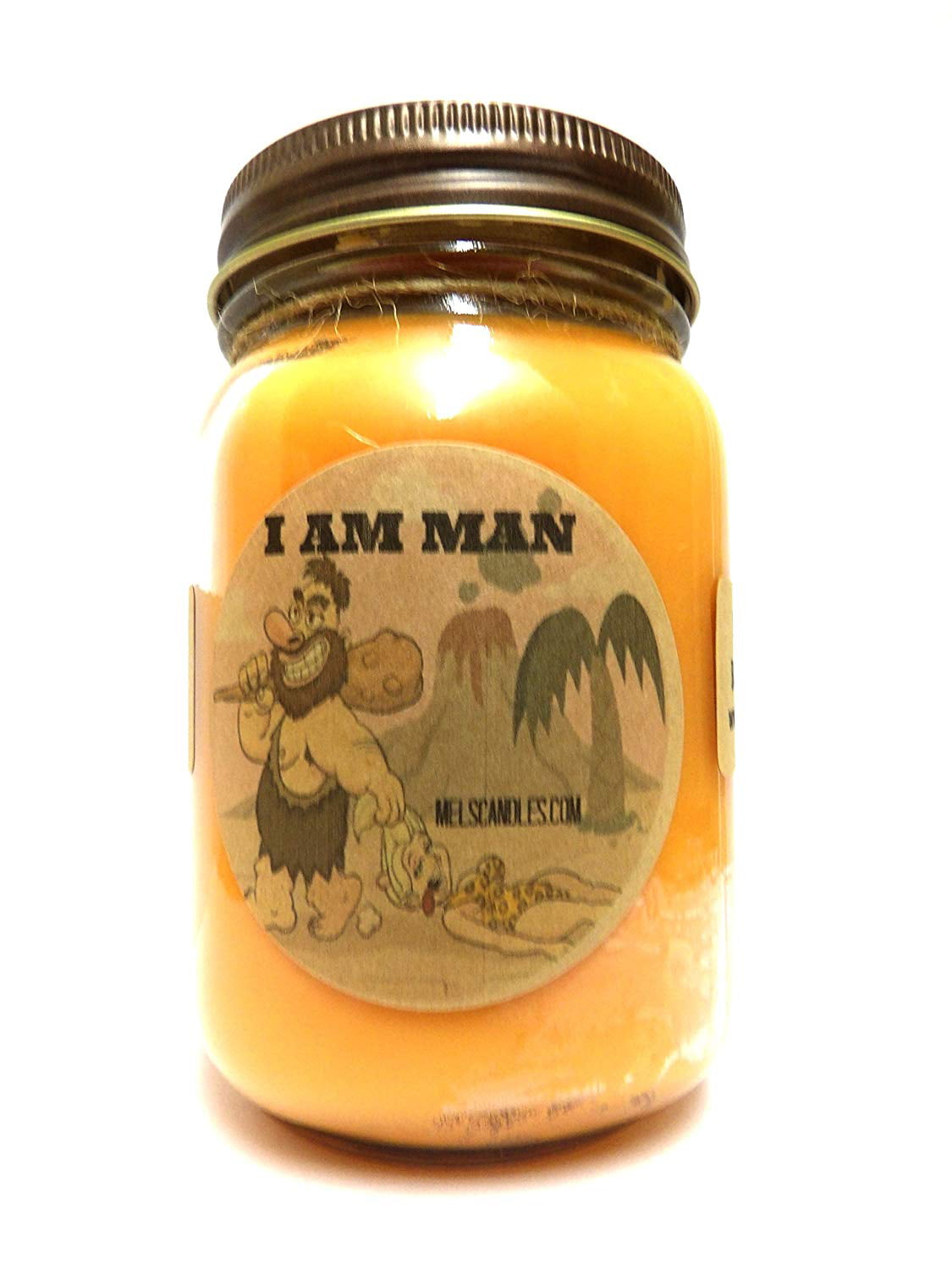 Blend of Tobacco, Bourbon and Fierce l 4oz All Natural Tin Soy Candle, I Am Man 