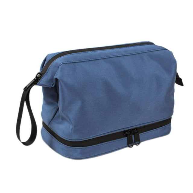 Neceser para hombre, bolso de mano para cosméticos, bolsa de almacenamiento para ducha, bolsa organizadora de viaje, bolsa de afeitar para el Día del Azul