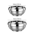 thumbnail image 3 of Pack of 10 Bulk 304 Stainless Steel Serving Bowls Restaurant Quality Dishwasher Safe Stackable Space Saving Design, 3 of 9