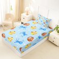 thumbnail image 2 of Manfei Modern Chic Bowtie Twin Fitted Sheet,Softball Ball Sport Bedding,2pcs,1 Fitted Sheet and 1 Pillowcase, 2 of 6