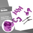 thumbnail image 2 of RC Cars Actualizaciones Parte Frente Swing ARM ST STIREDE KNUCKLE MODELO MODELO REMOTO CONTROL MONTANO DE CUCHO REEMPLAZO PARA TAMIYA CC01 PURPLE Eigraketly FN001278-04, 2 of 7