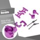 thumbnail image 2 of RC Cars Actualizaciones Parte Frente Swing ARM ST STIREDE KNUCKLE MODELO MODELO REMOTO CONTROL MONTANO DE CUCHO REEMPLAZO PARA TAMIYA CC01 PURPLE sidaley FN001278-04, 2 of 7