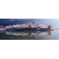 thumbnail image 2 of Seo, Tiger 24x11 White Modern Wood Framed Museum Art Print Titled - Ice Island, 2 of 4