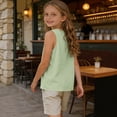thumbnail image 6 of fatyb Cotton Linen Tank Tops for Boys Girls Summer Sleeveless Lightweight Plain Kids Casual Beach Shirts, 6 of 7