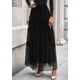 thumbnail image 3 of Falda PRETTYGARDEN Otoño 2025 Elástica Cintura Alta Maxi Negra XXL, 3 of 9