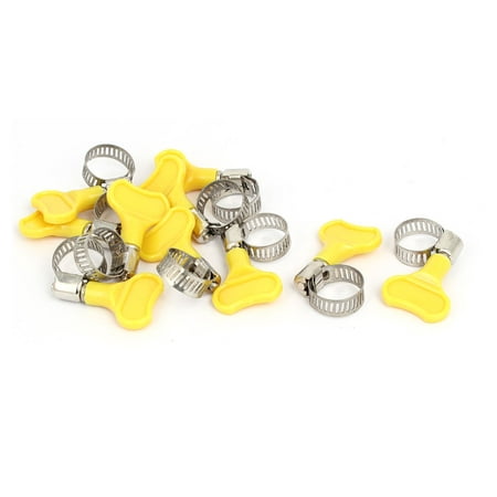 9mm-16mm Adjustable Worm Gear Pipe Clip Hose Clamps Fastener 10