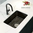 thumbnail image 3 of Kibi Pure 27" Fireclay Kitchen Undermount Single Bowl  Sink - Matte Black, 3 of 3
