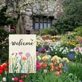 thumbnail image 5 of VOCHIC Welcome Spring Summer Floral Garden Flag 12x18 Double Sided,Bee Spring Garden Yard Flags for Outdoor House Seasonal Decoration (ONLY FLAG), 5 of 7
