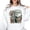 White Sweatshirt, variant on Funny Raccoon Howling at Moon Sweatshirt for Women and Teens Vintage Raccoon Graphic Pullover Gray Sweatshirt Adult Small