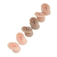 3 Pair Silicone Ear Model Different Skin Colors Human Ear Model for
