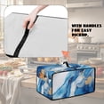 thumbnail image 5 of Renewold Toaster Oven Cover Stain-Resistant Air Fryer Smart Oven Protector with Storage Pockets Easy Clean Kitchen Appliance Accessories, 18.5 x 14.5 x 9 Inches, Marble Blue White, 5 of 7