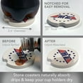 thumbnail image 3 of Thirstystone "Top Dad" Single Absorbent Stone Car Coaster, 3 of 7
