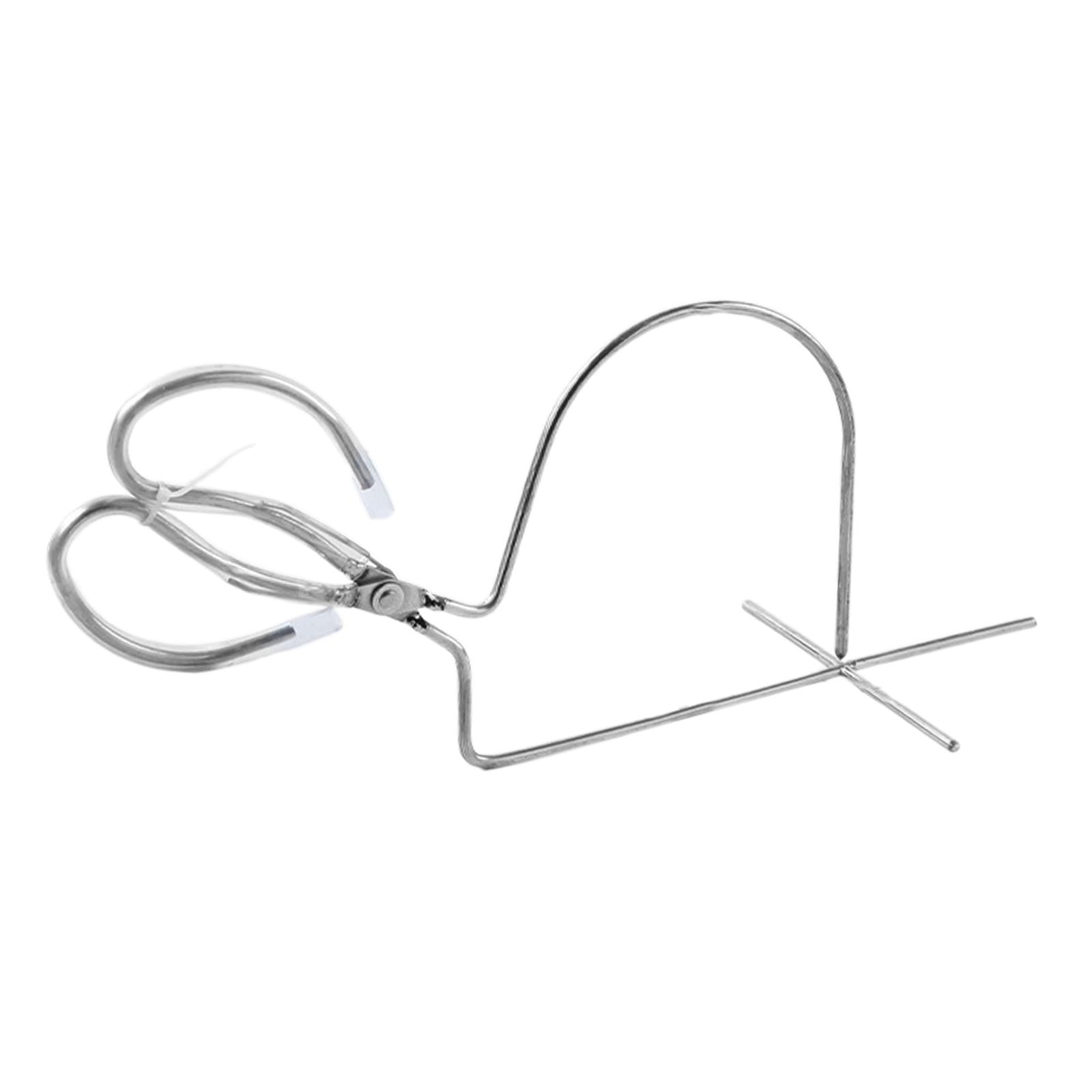 Milageto Dipping Pliers Glazing Tools, Enamel Clamp Ceramic Glazing Pliers Clay Sculpting Style C