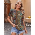 thumbnail image 5 of Zeagoo Womens Tops Short Sleeve Summer Cute T Shirts Crewneck Blouses Dressy Casual Tunics Office Work Tops, 5 of 5