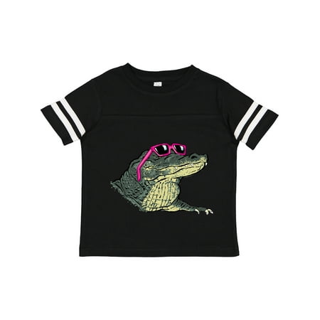 

Inktastic Sunny Gator in Pink Sunglasses Gift Toddler Boy or Toddler Girl T-Shirt