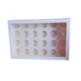 thumbnail image 1 of Caja para cupcakes DOMELAY con capacidad para 24 cupcakes, contenedor para cupcakes, galletas, bizcochos y bodas., 1 of 8