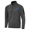 thumbnail image 2 of Men's Antigua Heather Black Orlando Magic New Logo Fortune Quarter-Zip Pullover Jacket, 2 of 3