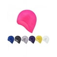 thumbnail image 4 of Swim Caps for Long Hair Silicone Swimming Hat w Ear Pockets for Men and Women, 4 of 5