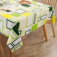 thumbnail image 3 of FINGERCRAFT Tablecloth, High GSM Cotton Fabric, Distinctive Printed Design Table Cover, Green Branch (108in), 3 of 6