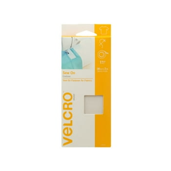 VELCRO Brand For Fabrics | Sew On Fabric Tape for Alterations and Hemming | No Ironing or Gluing | Ideal Substitute for Snaps and Buttons | 36in x 2in Roll White