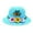 Blue, variant on Tea Party Hats Easter Kids Sun Hat Wide Brim Summer Beach Hat for Boys Girls Toddler Outdoor Play Travel Lightweight Breathable