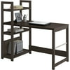CorLiving Folio Bookshelf-Style Desk, Rich Espresso