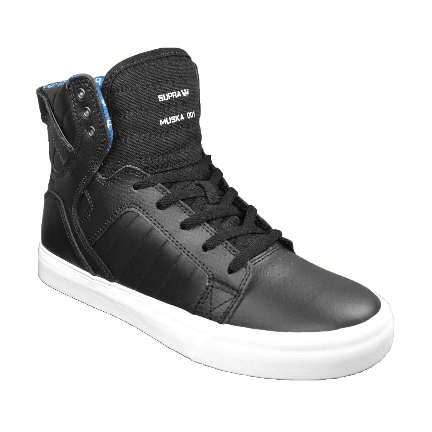 supra skytop white black