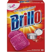 Brillo Steel Wool Soap Pads, 10 count