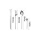 thumbnail image 3 of Juego de Cubiertos de Acero Inoxidable 4 Piezas – Set de Cuchillo, Tenedor, Cuchara, Cubiertos, Dorado o Plateado, Utensilios Ergonómicos para Cena de Bistec Occidental para Hogar, Hotel, Restaurante, 3 of 6