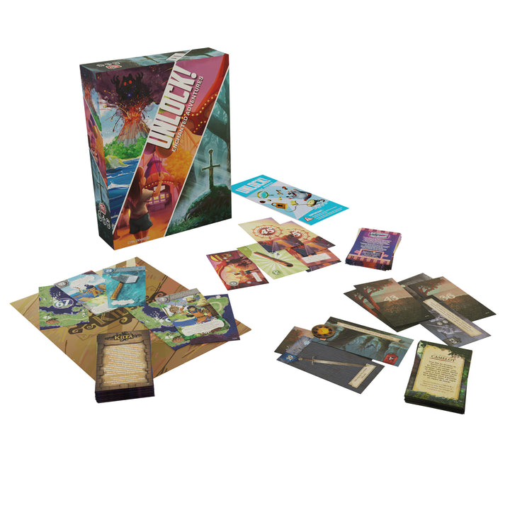 UNLOCK! Enchanted Adventures Family Cooperative Card Game for Ages 10+, from Asmodee