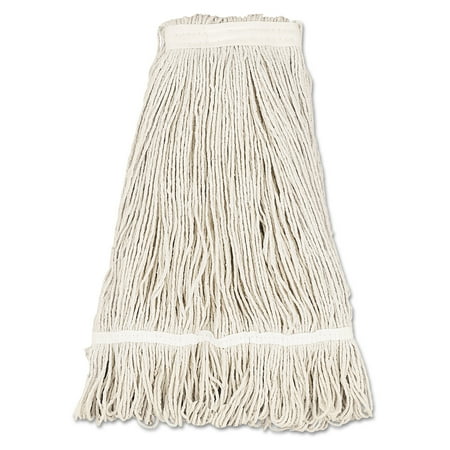 Premium Pro Loop Web Boardwalk Mop Head, Pro Loop Web/Tailband, Premium Standard Head, Cotton, 32-Oz., White -BWK432C ()